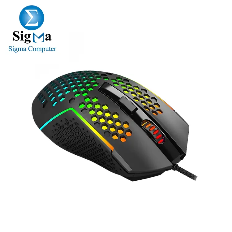 REDRAGON M987-K REAPING Lightweight Honeycomb Gaming Mouse 55G – 12,400 DPI | Black